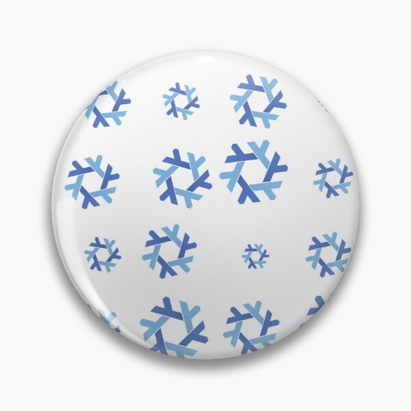 Item preview, Nix NixOs Random pattern of blue  lambda snow flakes designed and sold by yisraeldov.