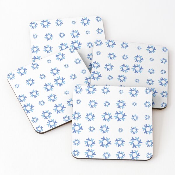 Item preview, Nix NixOs Random pattern of blue  lambda snow flakes designed and sold by yisraeldov.