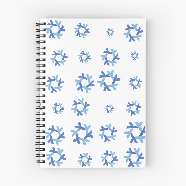 Item preview, Nix NixOs Random pattern of blue  lambda snow flakes designed and sold by yisraeldov.