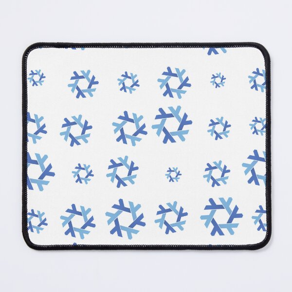 Item preview, Nix NixOs Random pattern of blue lambda snow flakes designed and sold by yisraeldov.