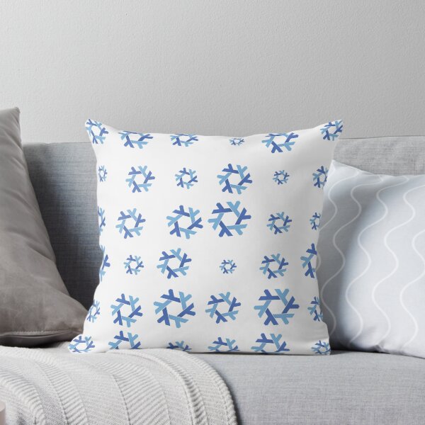 Item preview, Nix NixOs Random pattern of blue  lambda snow flakes designed and sold by yisraeldov.