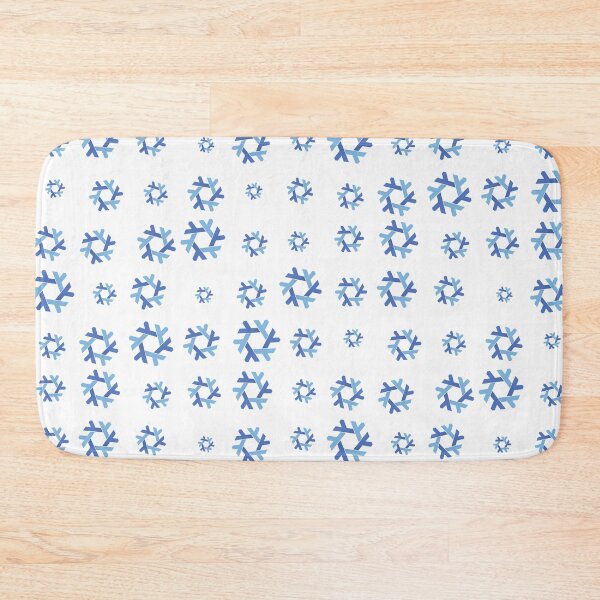 Item preview, Nix NixOs Random pattern of blue  lambda snow flakes designed and sold by yisraeldov.