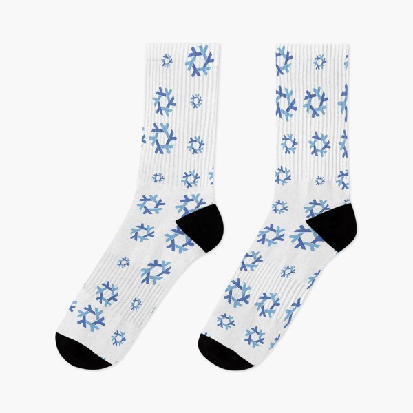Item preview, Nix NixOs Random pattern of blue  lambda snow flakes designed and sold by yisraeldov.
