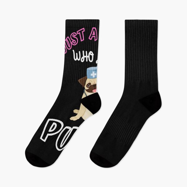 Item preview, Just a nurse who loves pugs designed and sold by Artisan   Kimo.