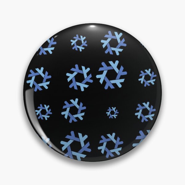 Item preview, Nix NixOs Random pattern of blue  lambda snow flakes black designed and sold by yisraeldov.