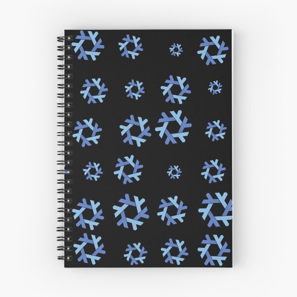 Item preview, Nix NixOs Random pattern of blue  lambda snow flakes black designed and sold by yisraeldov.
