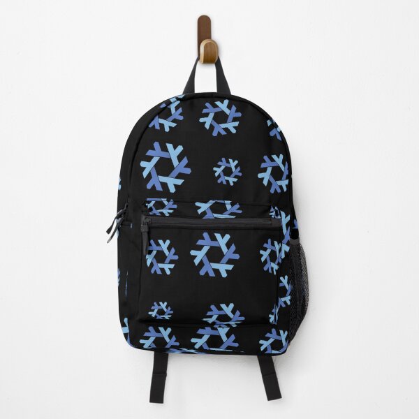 Item preview, Nix NixOs Random pattern of blue  lambda snow flakes black designed and sold by yisraeldov.