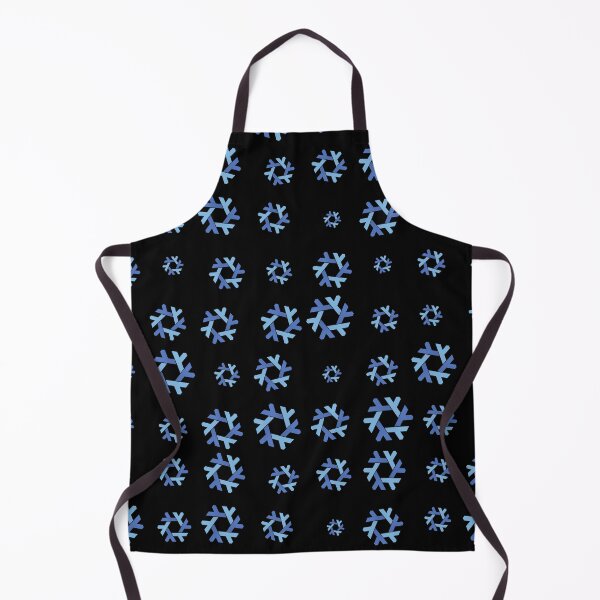Item preview, Nix NixOs Random pattern of blue lambda snow flakes black designed and sold by yisraeldov.