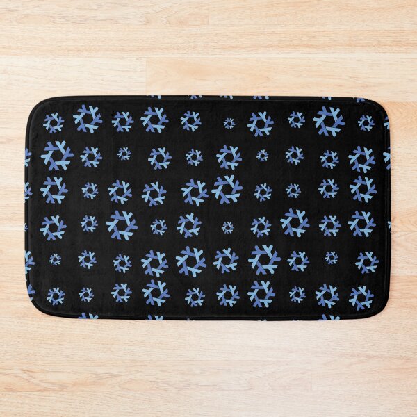 Item preview, Nix NixOs Random pattern of blue  lambda snow flakes black designed and sold by yisraeldov.