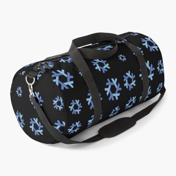 Item preview, Nix NixOs Random pattern of blue lambda snow flakes black designed and sold by yisraeldov.