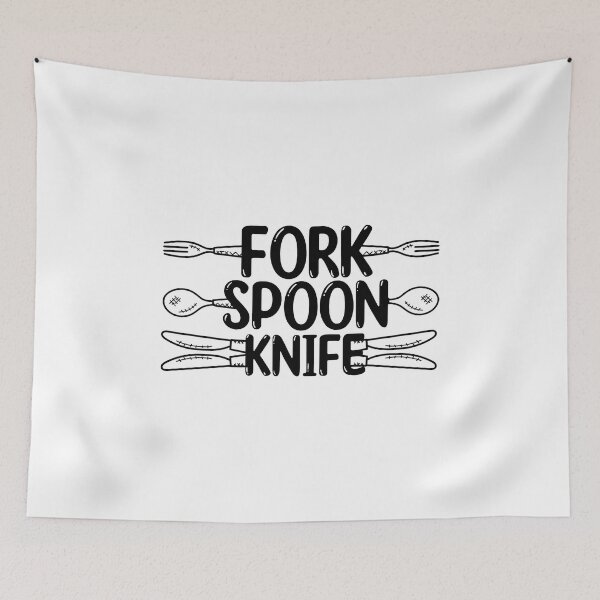 Item preview, Fork Spoon Knife What Color Is My Funny Trending meme joke  designed and sold by NasMansouri.