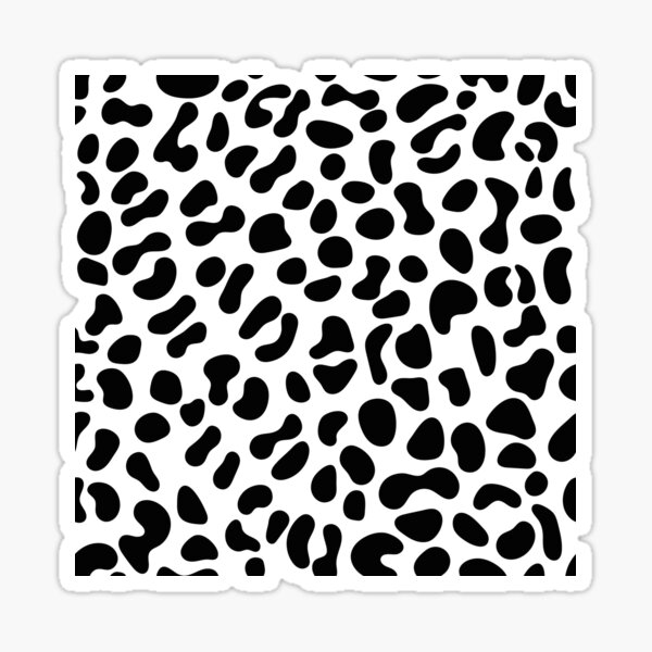 Dalmatian Dog or Cow White With Black Spots Pattern All-over Print