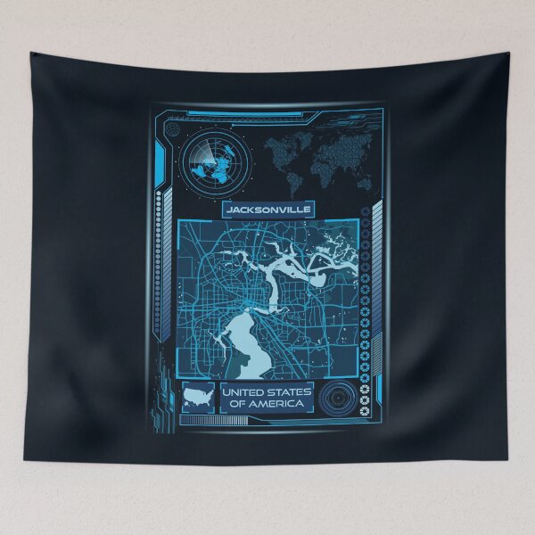 Item preview, JACKSONVILLE MAP USA designed and sold by hatimelhag.