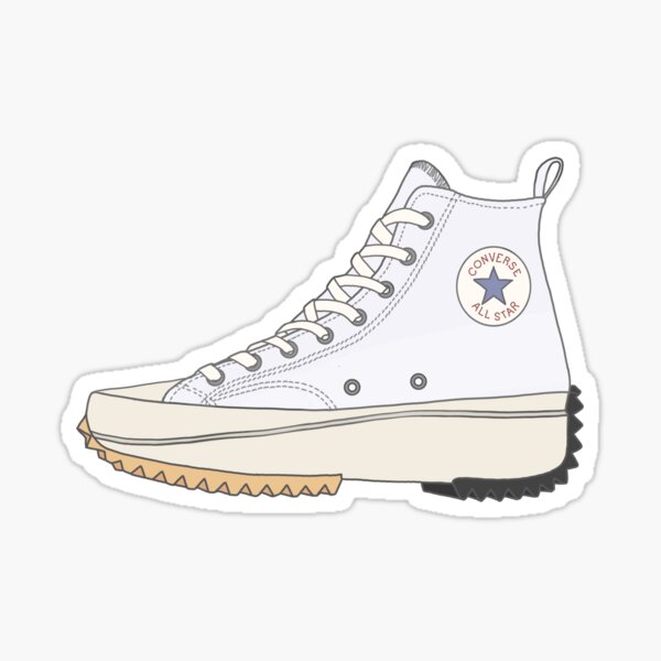 Red Air Force 1 Shoes Sticker for Sale by meeowtine