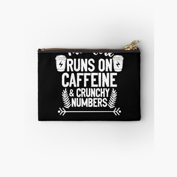 Item preview, This Girl Runs On Caffeine Funny Accounting Accountancy Pun designed and sold by Nessshirts.