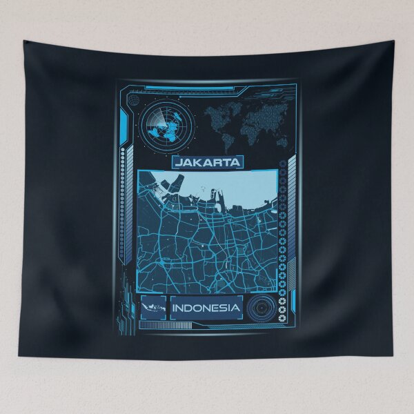 Item preview, JAKARTA MAP INDONESIA designed and sold by hatimelhag.