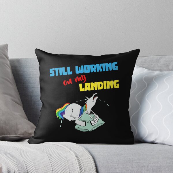 Item preview, Still Working On My Landing Injury Broken Arm Funny Unicorn designed and sold by Dressed For  Duty.