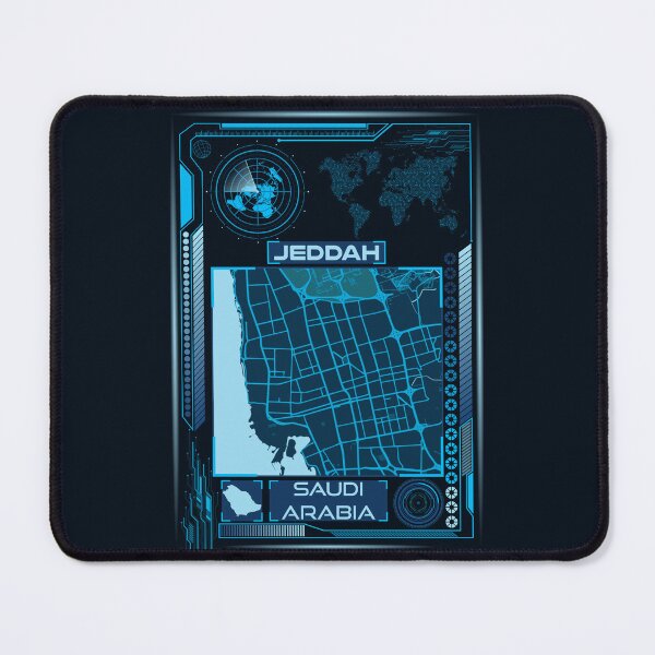 Item preview, JEDDAH MAP SAUDI ARABIA designed and sold by hatimelhag.