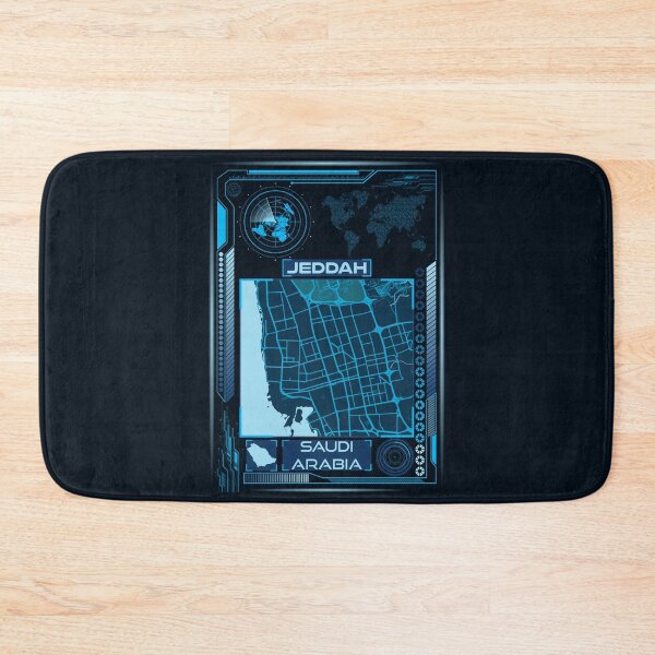 Item preview, JEDDAH MAP SAUDI ARABIA designed and sold by hatimelhag.