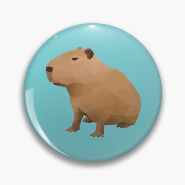 Item preview, Capybara Polygon Art designed and sold by polymolystudio.
