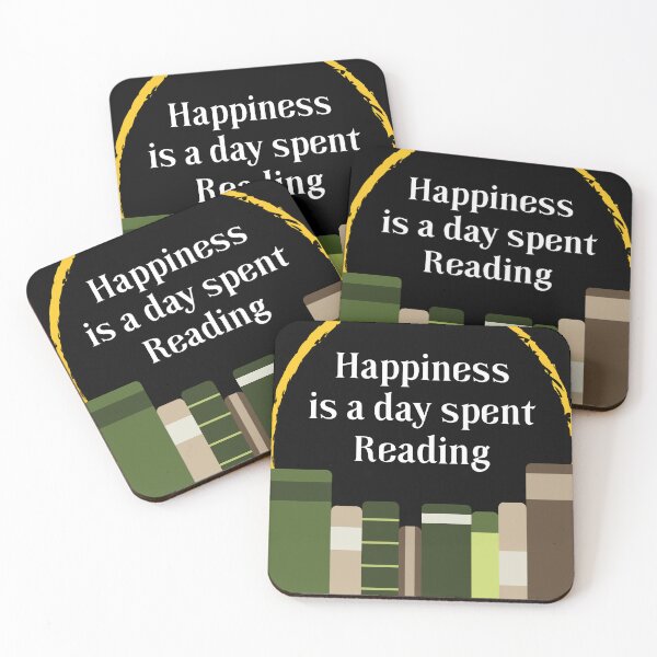 Item preview, Happiness is a Day Spent Reading | Green | Black designed and sold by Wintre2.
