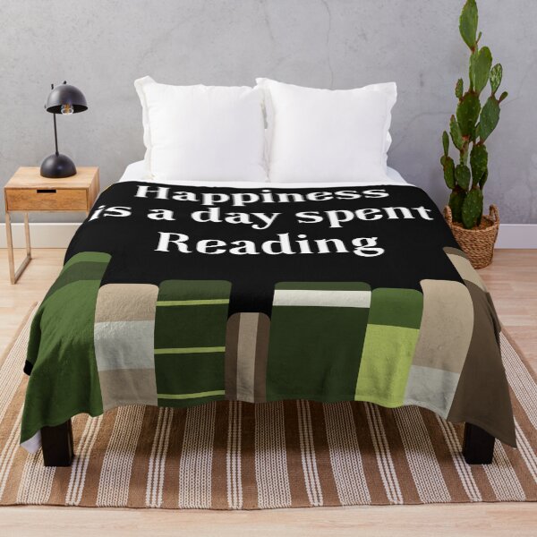 Item preview, Happiness is a Day Spent Reading | Green | Black designed and sold by Wintre2.