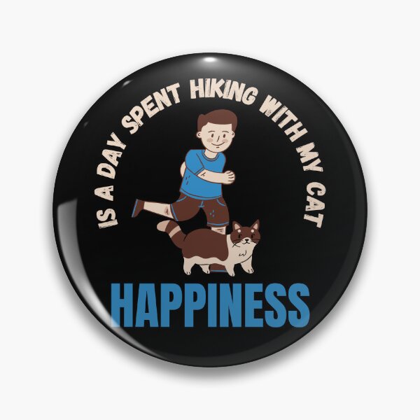 Item preview, Happiness is a day spent hiking With My cat . Quote shirt designed and sold by Reddiamond3 ⭐⭐⭐⭐⭐.