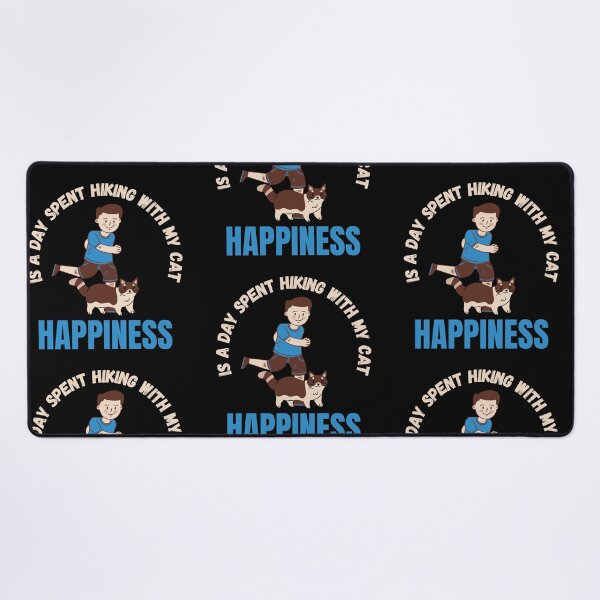 Item preview, Happiness is a day spent hiking With My cat . Quote shirt designed and sold by Reddiamond3 ⭐⭐⭐⭐⭐.