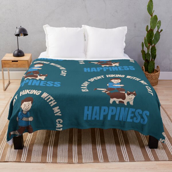 Item preview, Happiness is a day spent hiking With My cat . Quote shirt designed and sold by Reddiamond3 ⭐⭐⭐⭐⭐.