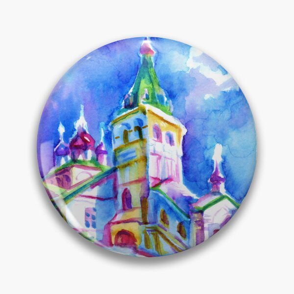 Item preview, Alexandrov Churches Watercolor designed and sold by zlatokryletz.