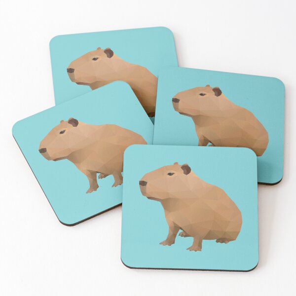 Item preview, Capybara Polygon Art designed and sold by polymolystudio.