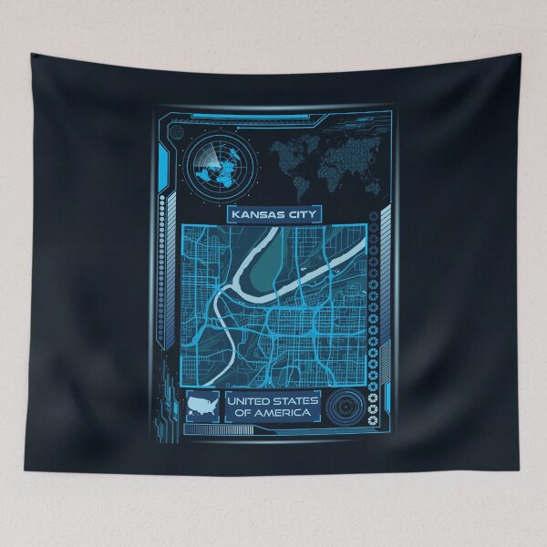 Item preview, KANSAS CITY MAP USA designed and sold by hatimelhag.