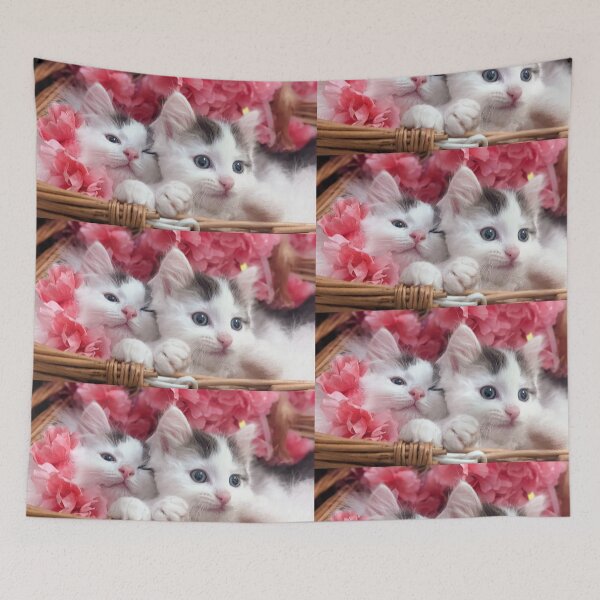 Item preview, Cute kittens in a basket designed and sold by Fluffycat2020.