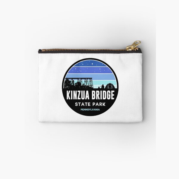 Item preview, Kinzua Bridge State Park Black and Blue Silhouette designed and sold by VanyaKar.