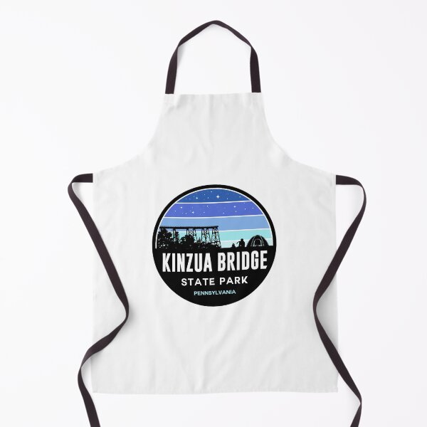 Item preview, Kinzua Bridge State Park Black and Blue Silhouette designed and sold by VanyaKar.