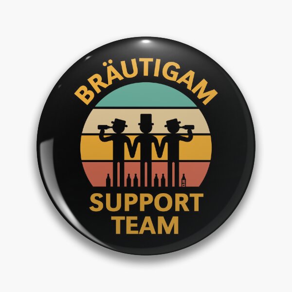 Item preview, Bräutigam Support Team (Stag Party / Sunset) designed and sold by Roderix.