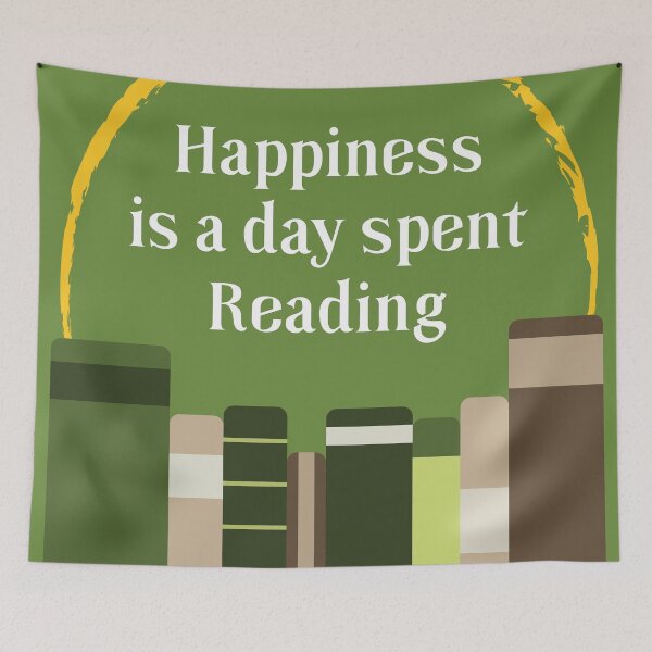 Item preview, Happiness is a Day Spent Reading | Green designed and sold by Wintre2.