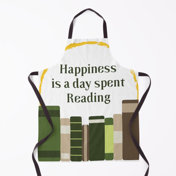 Item preview, Happiness is a Day Spent Reading | Green | White designed and sold by Wintre2.