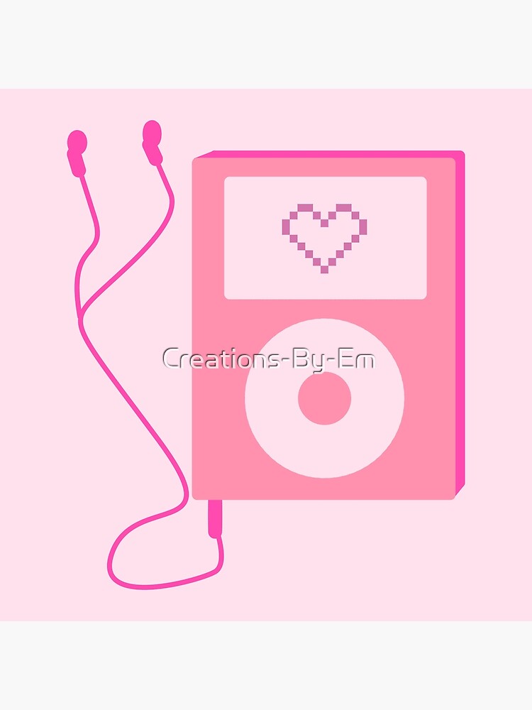 Pink Early 2000s Y2K Aesthetic Mp3 player 