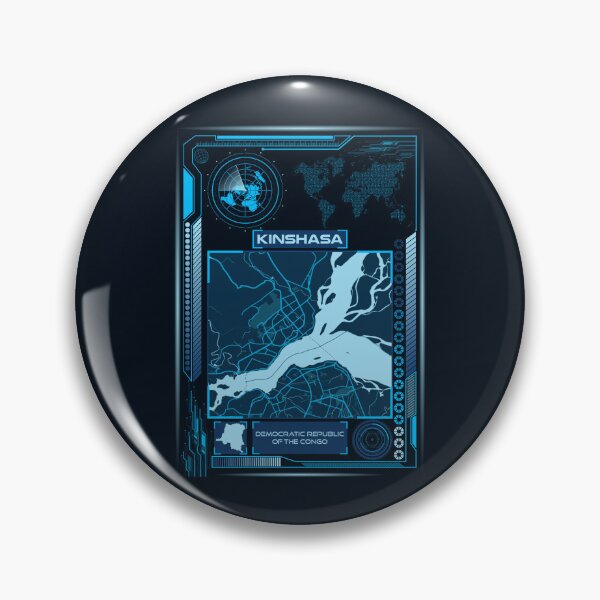 Item preview, KINSHASA MAP CONGO designed and sold by hatimelhag.