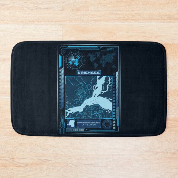 Item preview, KINSHASA MAP CONGO designed and sold by hatimelhag.