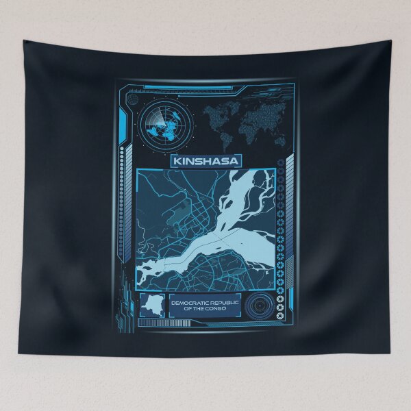 Item preview, KINSHASA MAP CONGO designed and sold by hatimelhag.