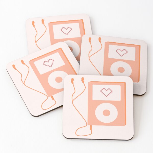 Item preview, Peach Orange Early 2000s Y2K Aesthetic Mp3 player  designed and sold by Creations-By-Em.