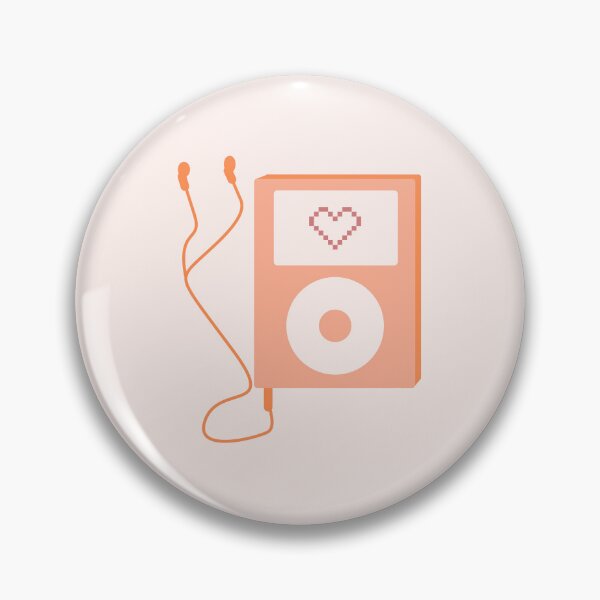 Item preview, Peach Orange Early 2000s Y2K Aesthetic Mp3 player  designed and sold by Creations-By-Em.