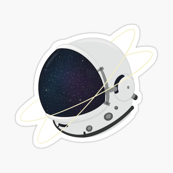 Astronaut Space Helmet Sticker For Sale By Miyalenconia Redbubble 2866