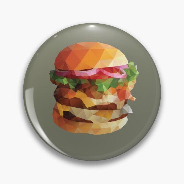 Item preview, Gourmet Burger Polygon Art designed and sold by polymolystudio.