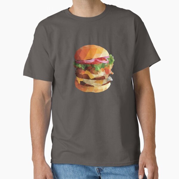 Item preview, Gourmet Burger Polygon Art designed and sold by polymolystudio.