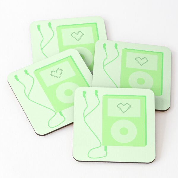 Item preview, Green Early 2000s Y2K Aesthetic Mp3 player  designed and sold by Creations-By-Em.