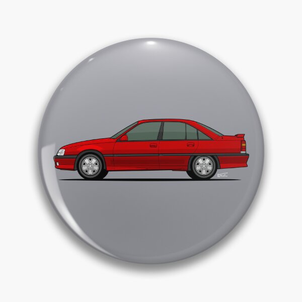 Item preview, Vaux.hall / Op.el Carl.ton 3000GSI side view illustration - red designed and sold by RJWautographics.