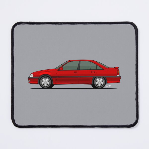 Item preview, Vaux.hall / Op.el Carl.ton 3000GSI side view illustration - red designed and sold by RJWautographics.
